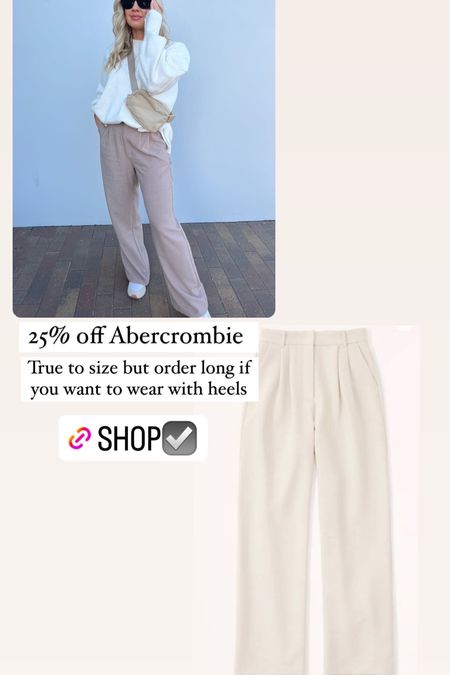 Abercrombie trousers on sale! 25% off 

#LTKFind #LTKsalealert #LTKstyletip