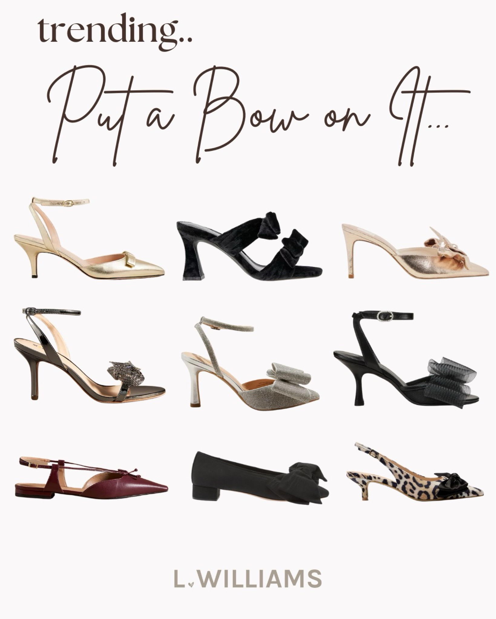 Rounded up my favorite shoe styles with all the bows!!🎀✨