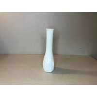 Vintage White Milk Glass Vase - 8.5 Inches | Etsy (US)
