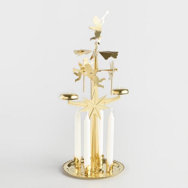 Gold Metal Angel Chime Set | World Market