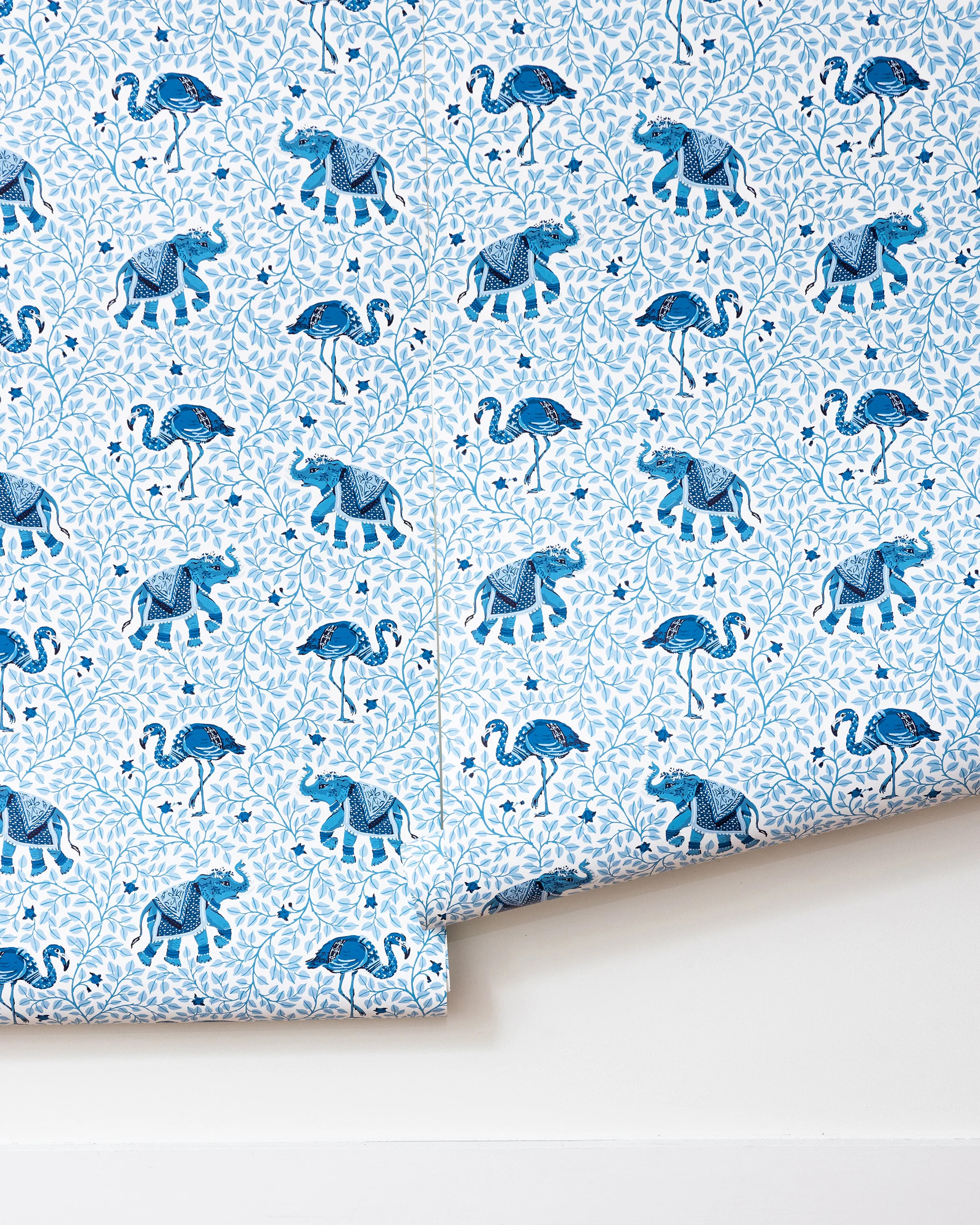 Flamenco - Wallpaper Double Roll - Pale Blue | Printfresh