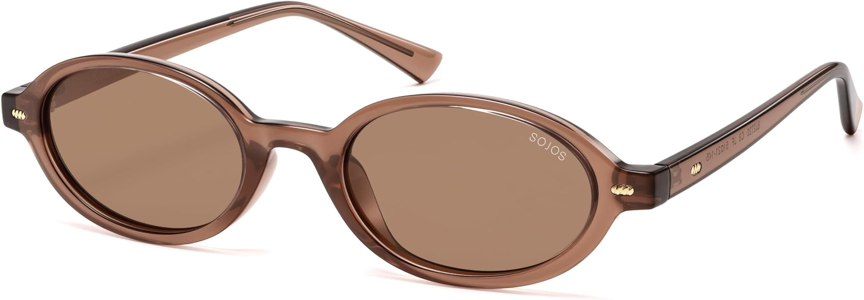 SOJOS Trendy Oval TR90 Polarized Sunglasses Womens Men SJ2720 | Amazon (US)