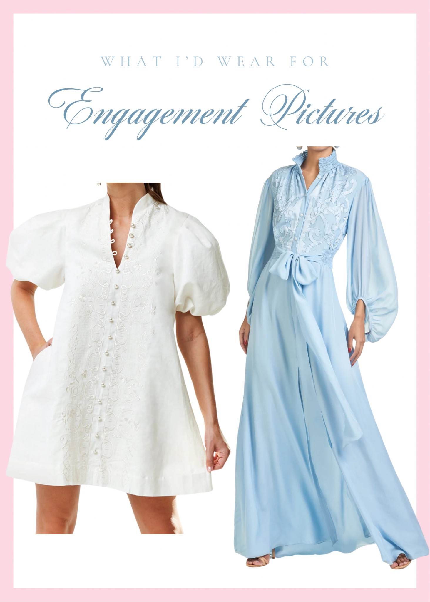 What I’d wear for Engagement Pictures as a 2025 Bride!!! 🥰 🤍 👰🏼‍♀️ 💍 🥂 🤩 

LTK Wedding / LTK Bridal / Engagement Pictures / Engaged / Engagement Dress / Mestiza / Sachin and Babi / Bride / Bridal Wardrobe / Wedding 

#LTKWedding #LTKParties #LTKStyleTip