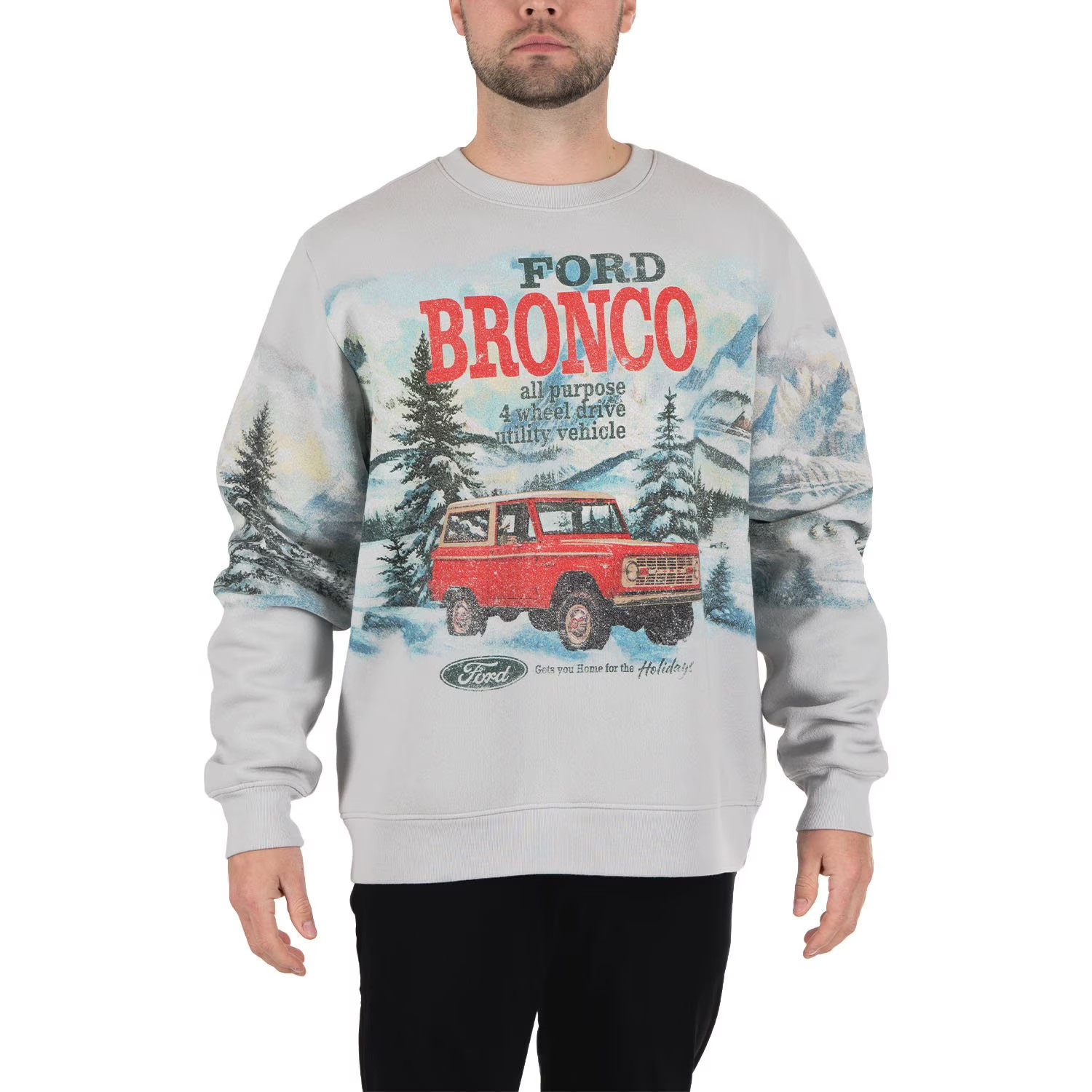 Men's Holiday Crewneck Fleece Sweatshirt | Sam's Club