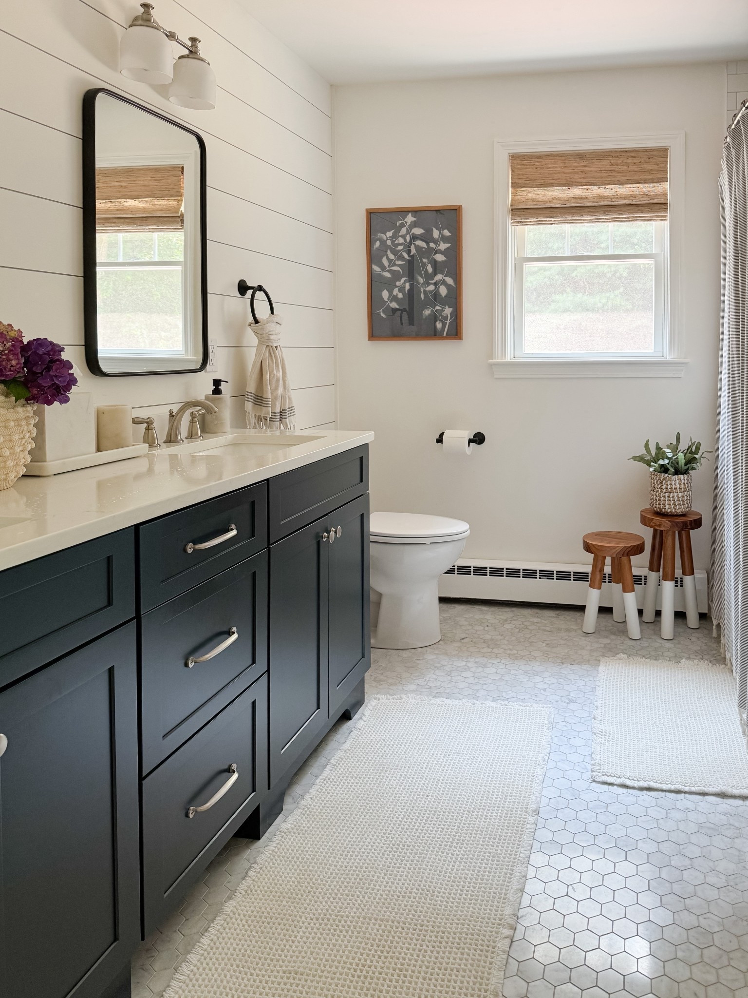 Coastal Primary Bathroom

coastal bathroom, light and airy bathroom, rounded rectangle mirrors, bathroom mirrors, bathroom rug, bamboo shade, sherri calnan home 

 

#LTKHome #LTKSaleAlert #LTKStyleTip