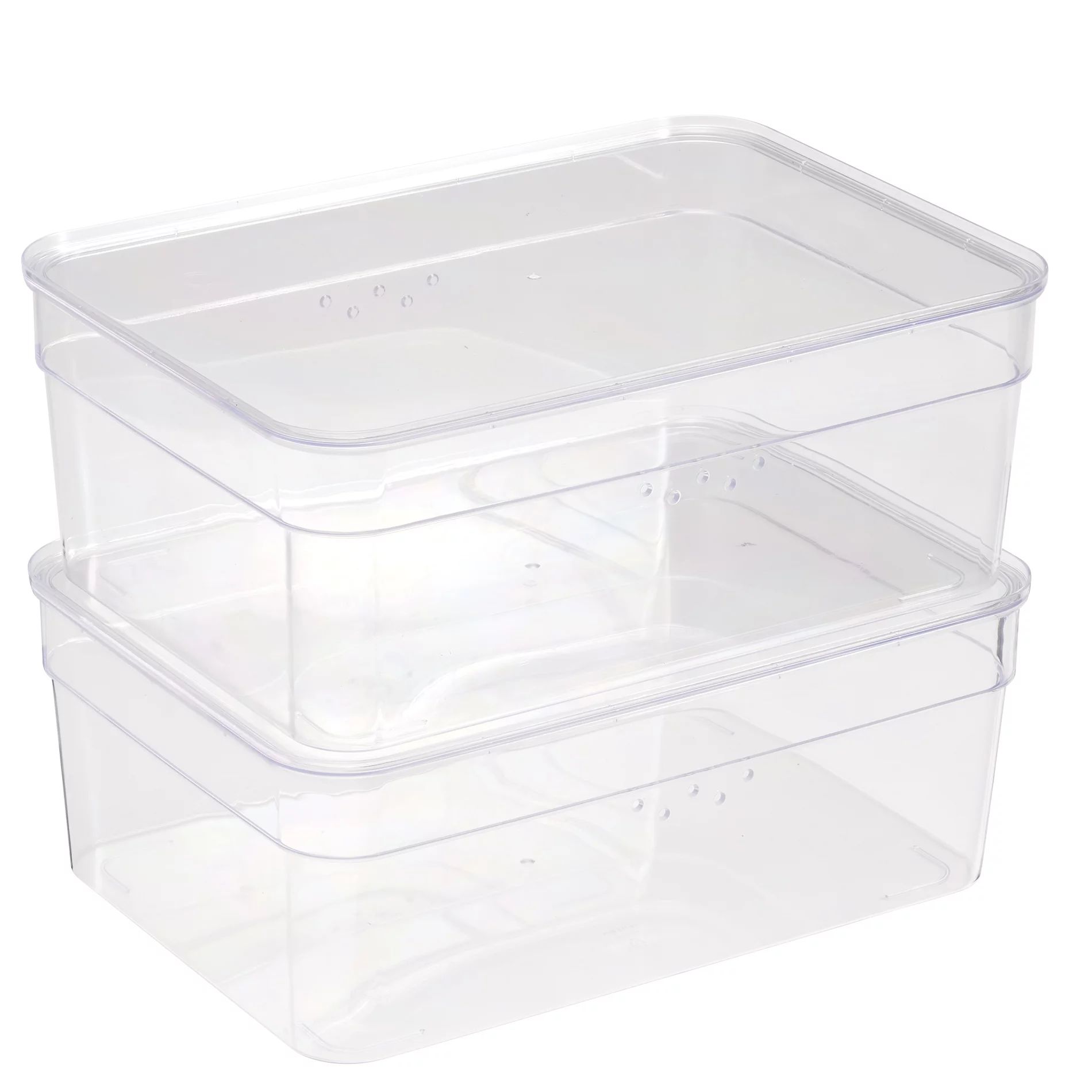 Mainstays Plastic 2Pack Extra-Wide Shoe Box with Lid ,  Clear Color, Adult Size | Walmart (US)