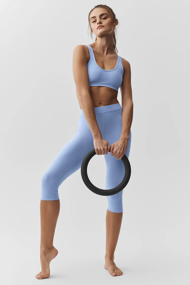 Alosoft Center Stage Bra - Light Provence Blue | Alo Yoga (US)