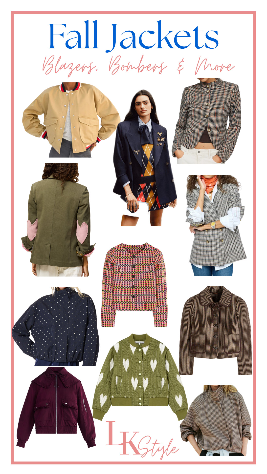 The season of the blazer or bomber is almost here!  These are so fun with texture, embellishments or unique designs.  Perfect for a layered look without being too heavy.  These are the ones I'm eyeing! 

 #LTKSeasonal #LTKOver40 #LTKPetite