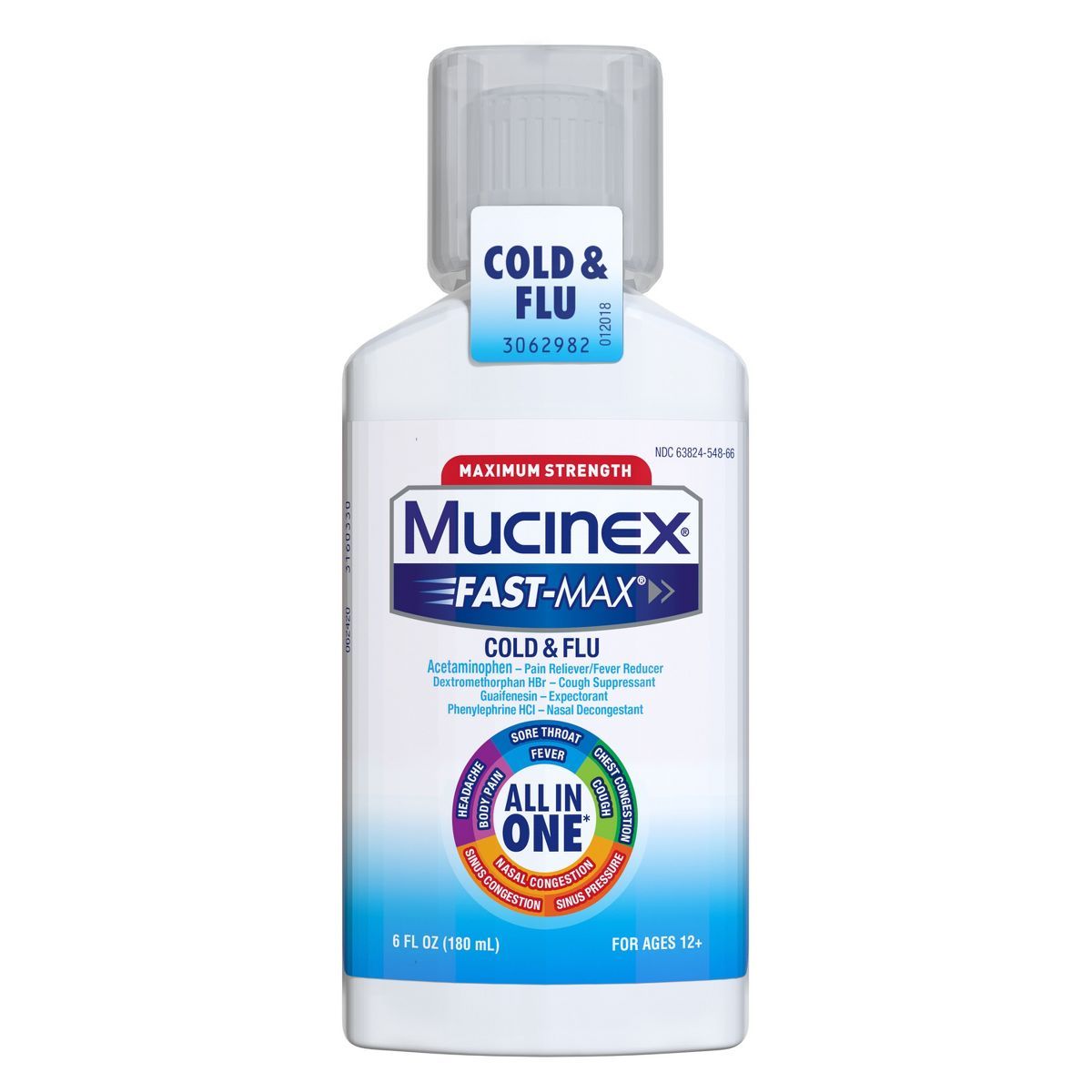Mucinex Max Strength Cold & Flu Medicine - Liquid - 6 fl oz | Target