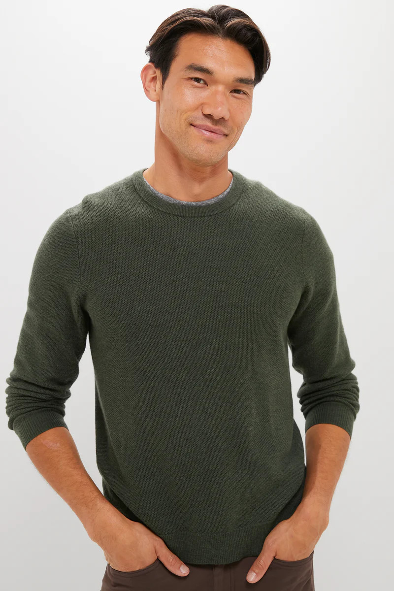 Barbour Green Sweater Tee | Tuckernuck (US)