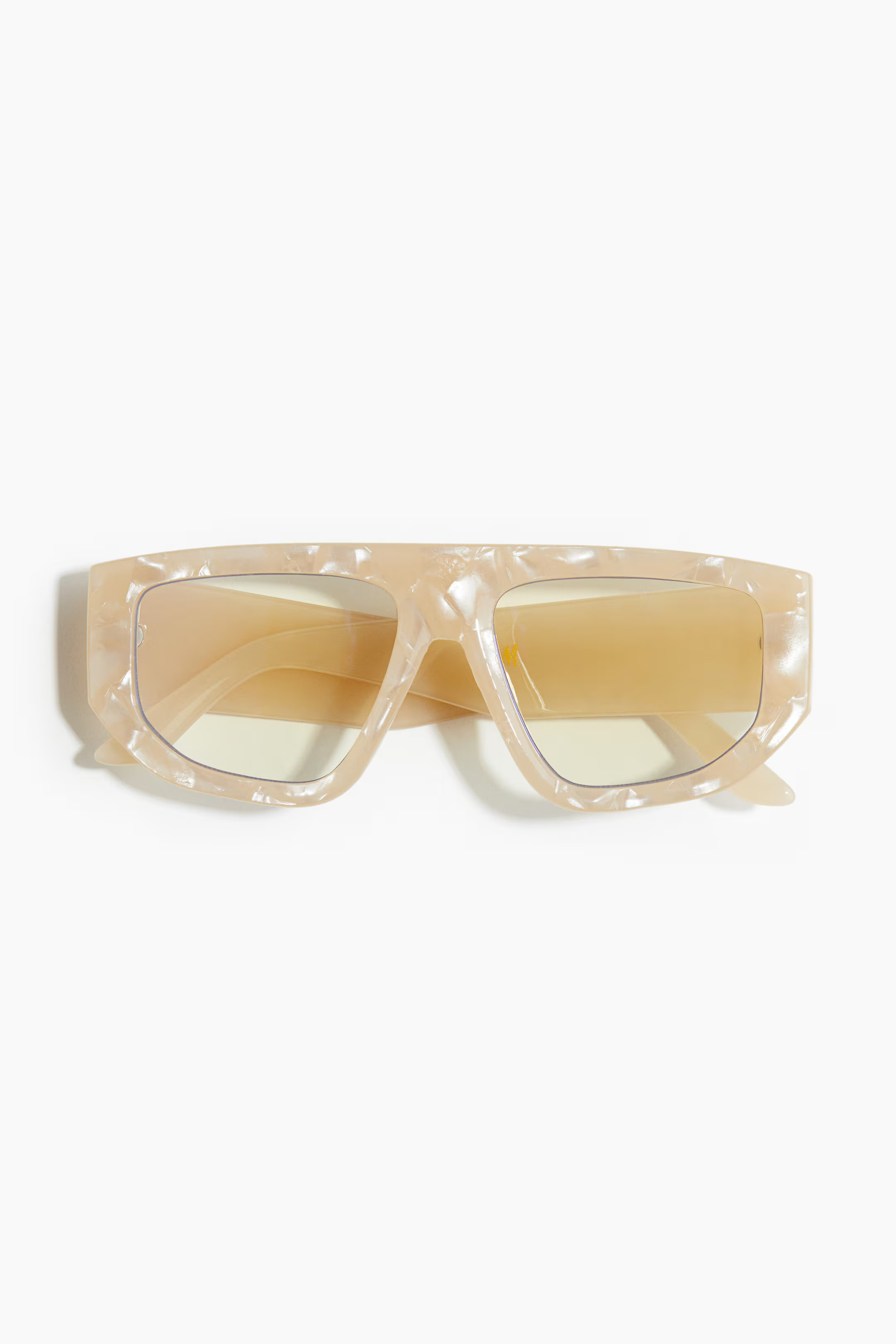 Blue light glasses - Light beige/Marbled - Ladies | H&M GB | H&M (UK, MY, IN, SG, PH, TW, HK)