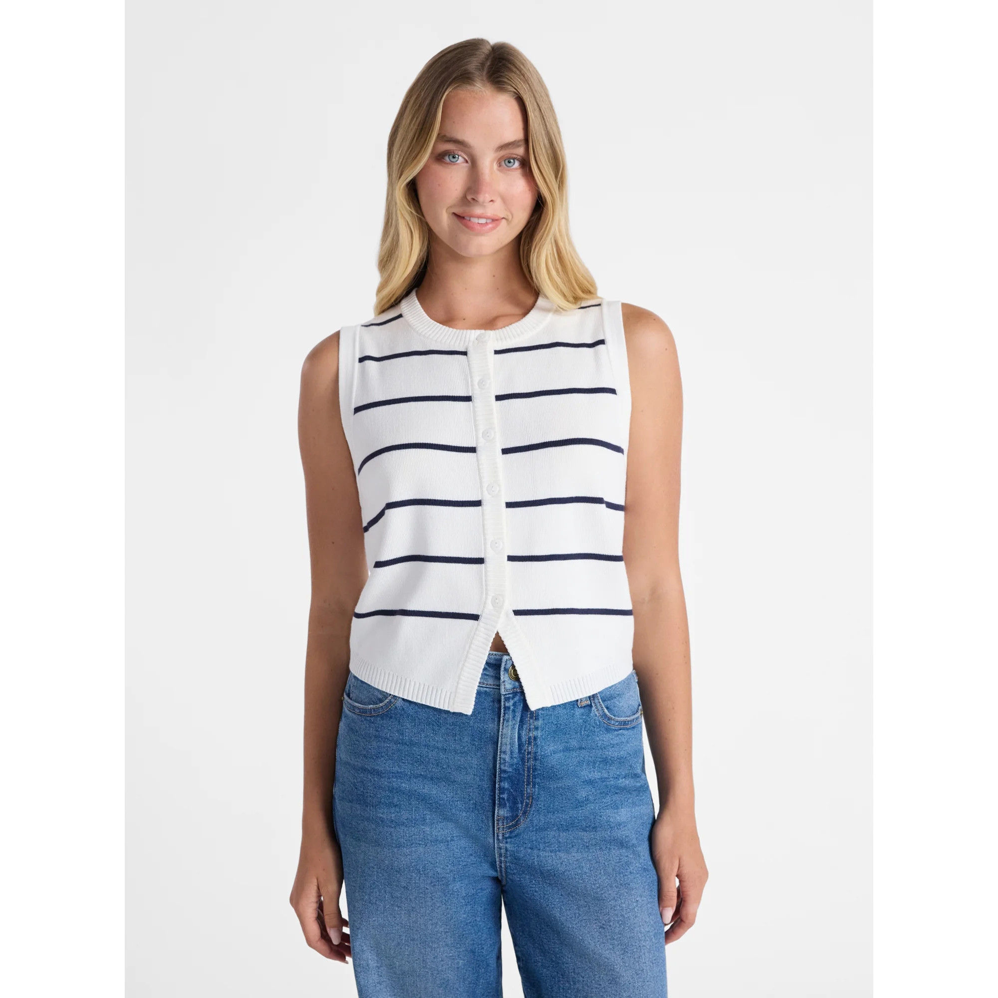No Boundaries Sweater Vest, Midweight, Women’s | Walmart (US)