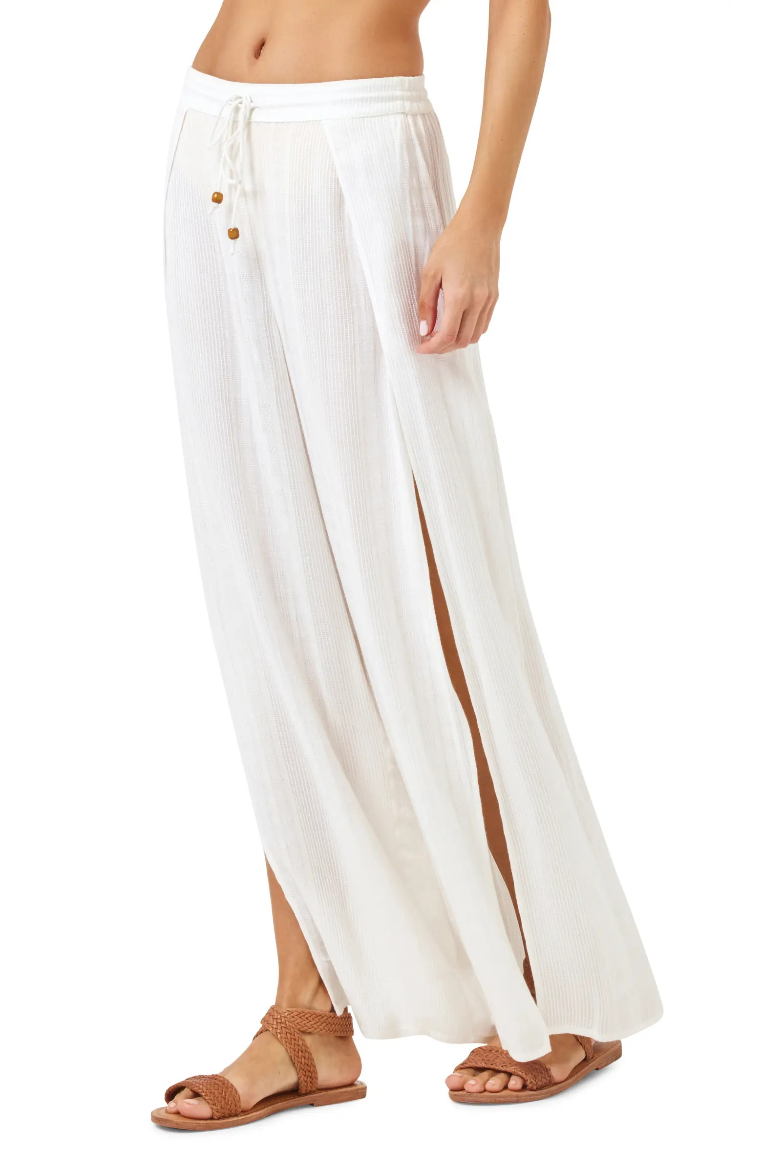 Cali Wide Leg Slit Cover-Up Pants | Nordstrom