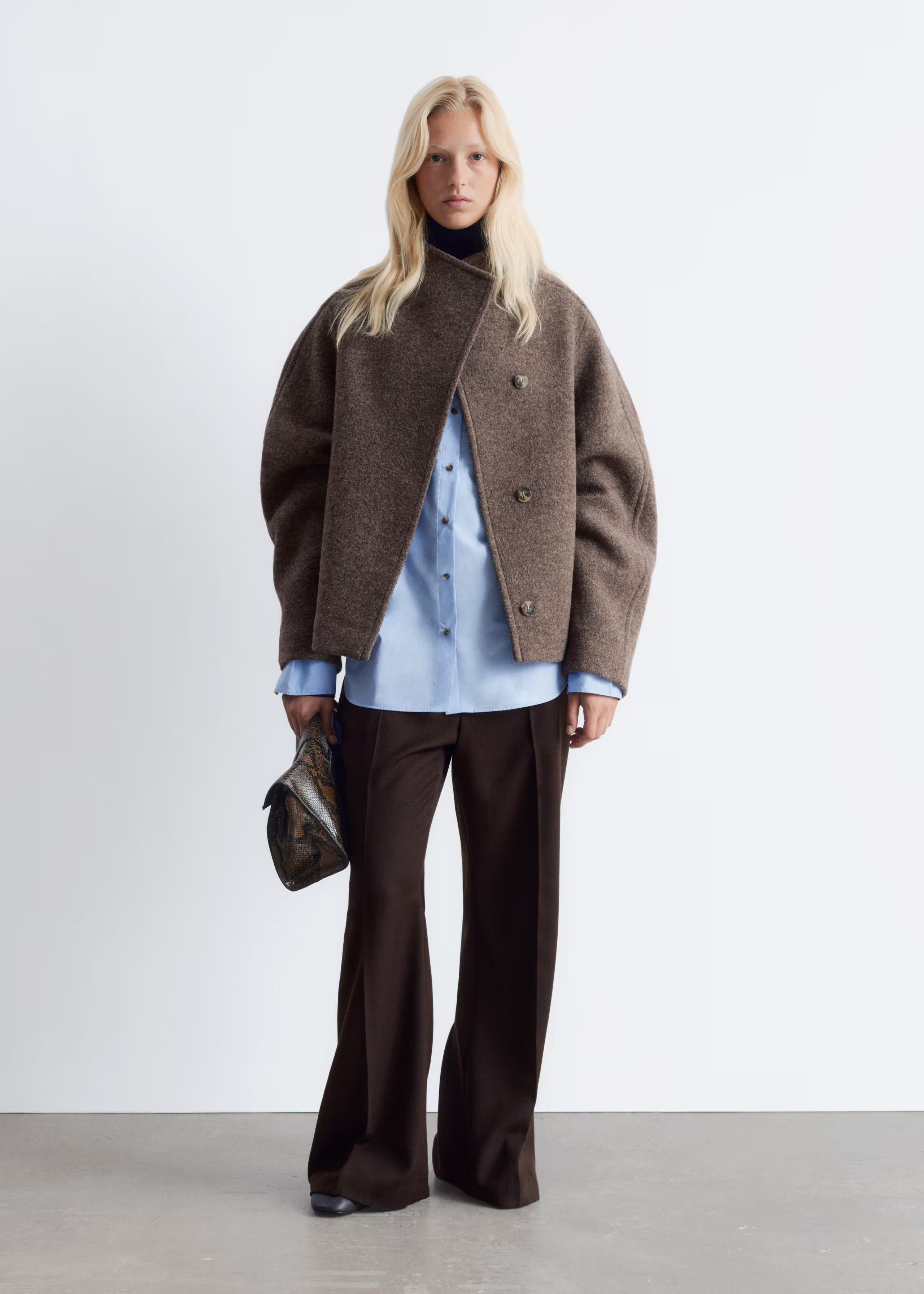 Asymmetric Wool Jacket | & Other Stories UK