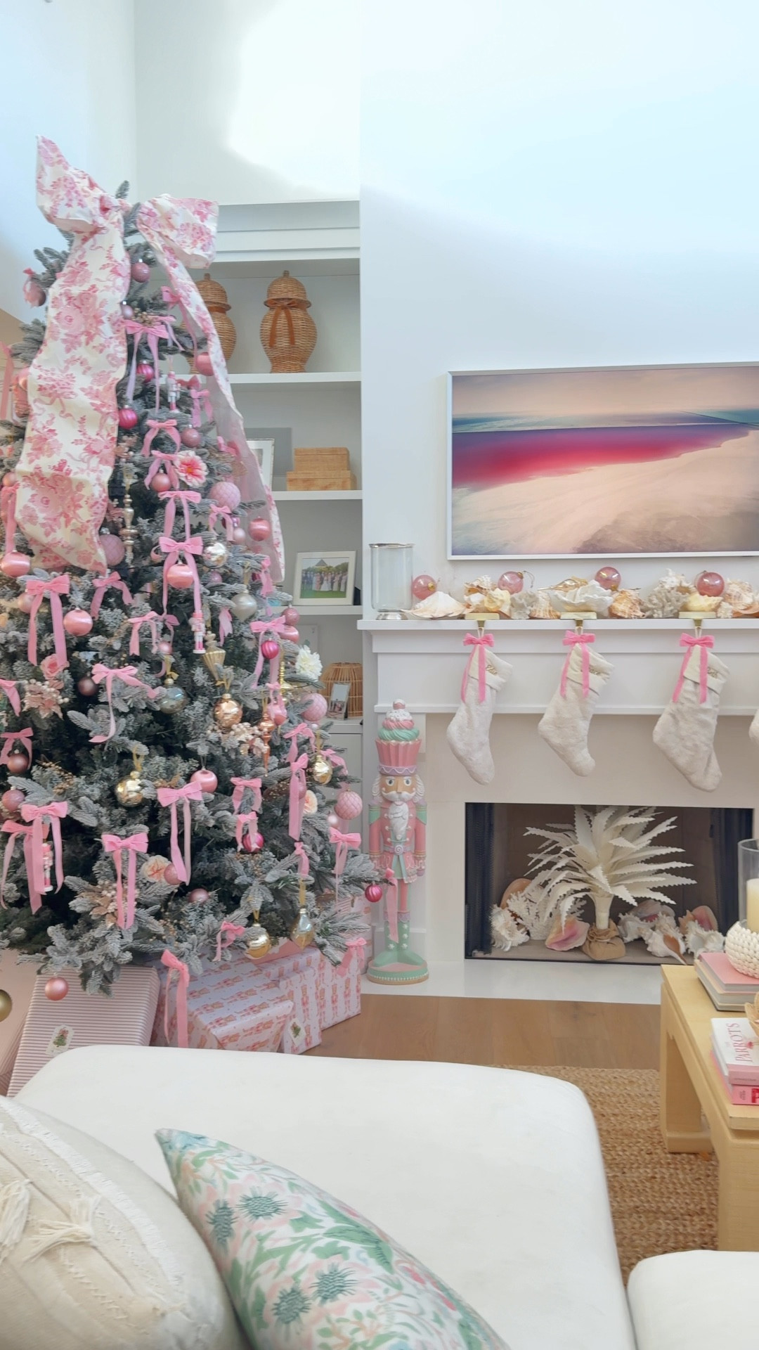 Happy December 🎄🎀 Our favorite month of the year! This year we went with a @loveshackfancy inspired tree. Comment HOLIDAY and we will send you links🎄: @flowerlovepalmbeach 

#LTKGiftGuide #LTKHoliday #LTKHome