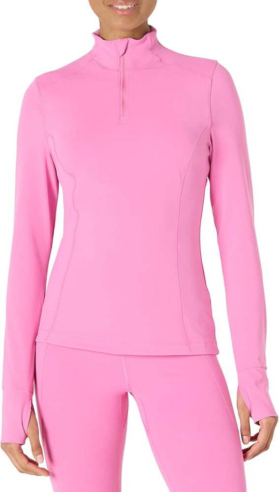 Amazon Essentials Women's Active FormFlex Buttery Soft Slim Fit Quarter Zip Long Sleeve Pullover ... | Amazon (US)