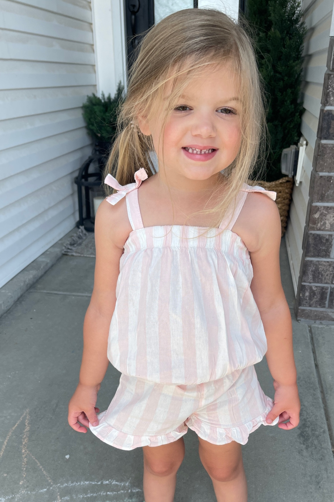 Obsessed with this two piece outfit from Walmart! Normally a 3T but bought in a 2T. It’s a little tight so I would say it’s pretty true to size 🤍

#LTKfamily #LTKfit #LTKkids