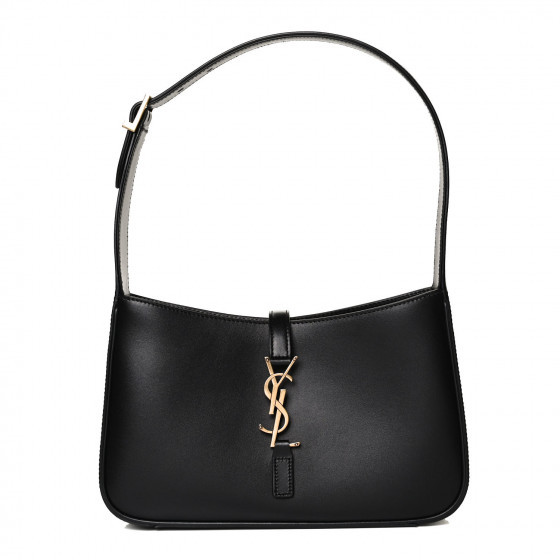 SAINT LAURENT Smooth Calfskin Le 5 A 7 Hobo Black | Fashionphile