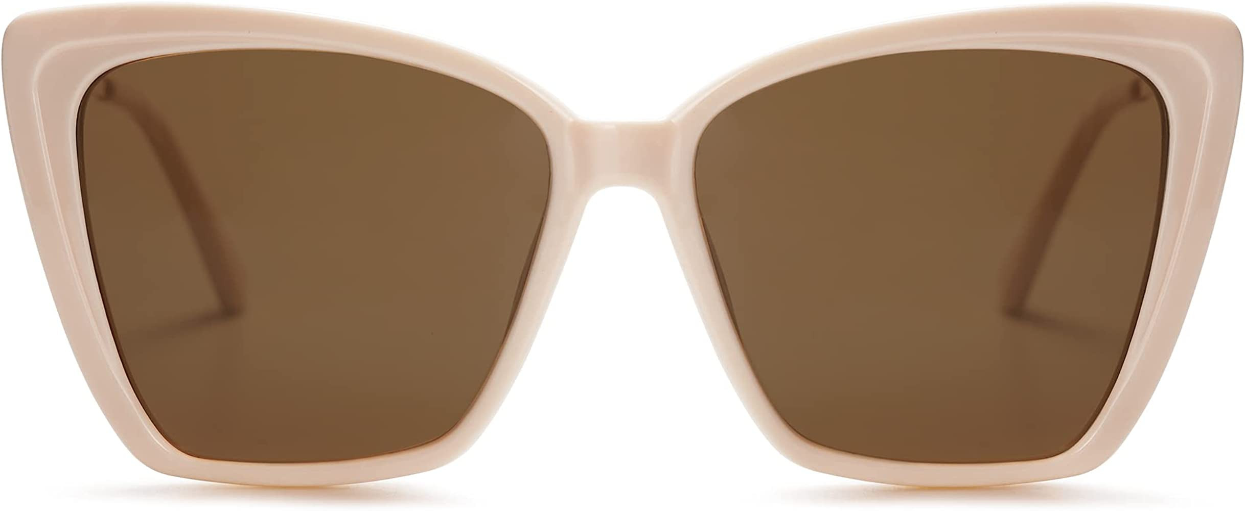 SOJOS Trendy Polarized Sunglasses For Women Retro Womens Oversized Square Cat Eye Sun Glasses UV ... | Amazon (US)