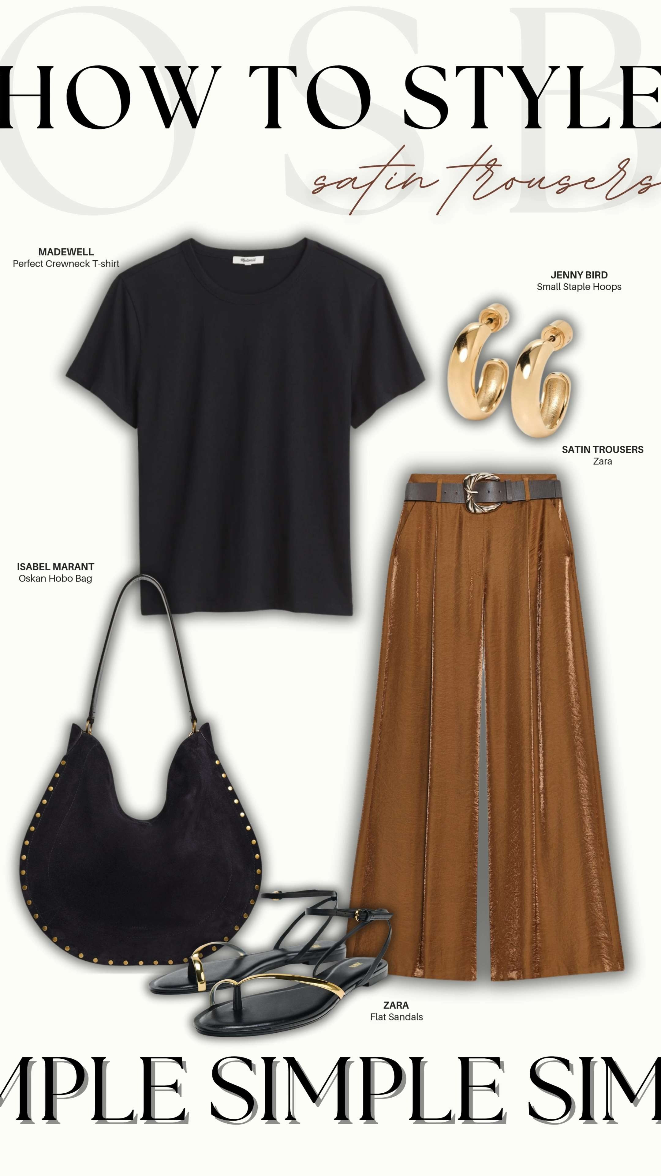 Zara satin trousers styled simple! 🤍 

 

#LTKSeasonal #LTKStyleTip