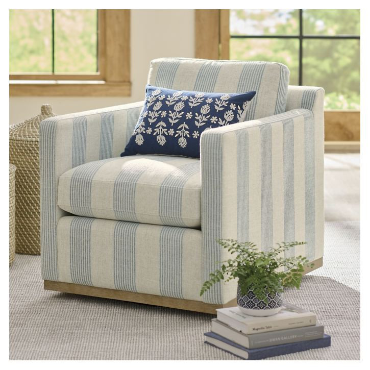 Lottie Swivel Chair | Grandin Road | Grandin Road