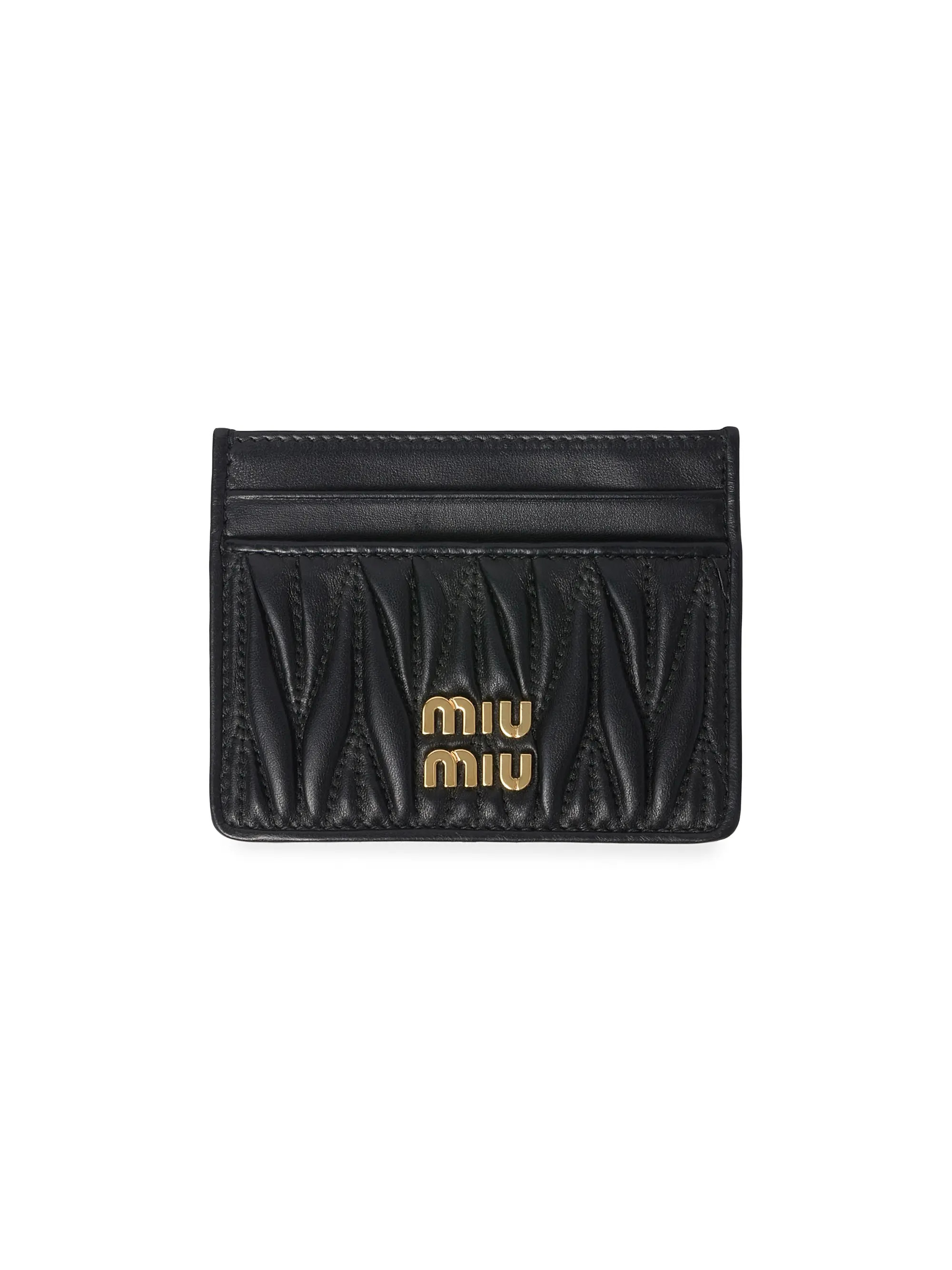 Matelassé Nappa Leather Card Holder | Saks Fifth Avenue