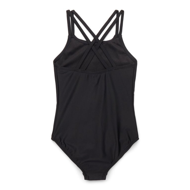 Wonder Nation Girls One Piece Swimsuit with UPF50+ | Walmart (US)