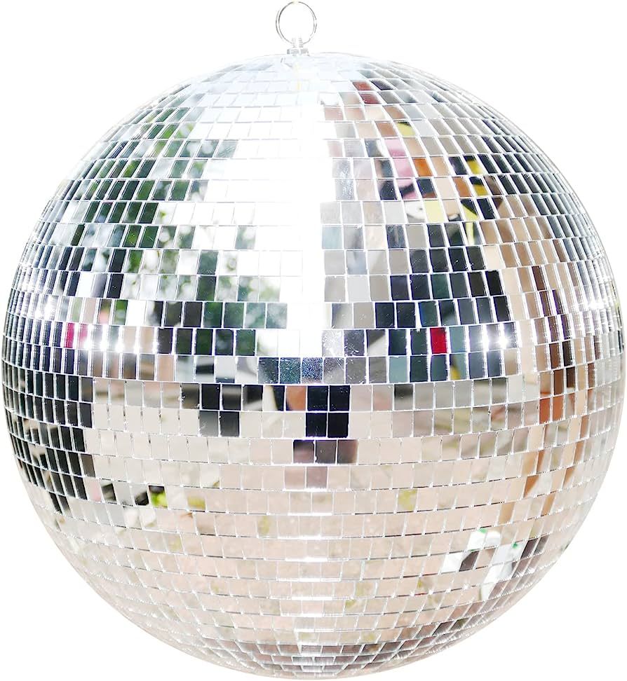 Youdepot Large Disco Ball Disco Ball Mirror Ball 16 in Disco Ball,Disco Ball Decor, Hanging Party... | Amazon (US)