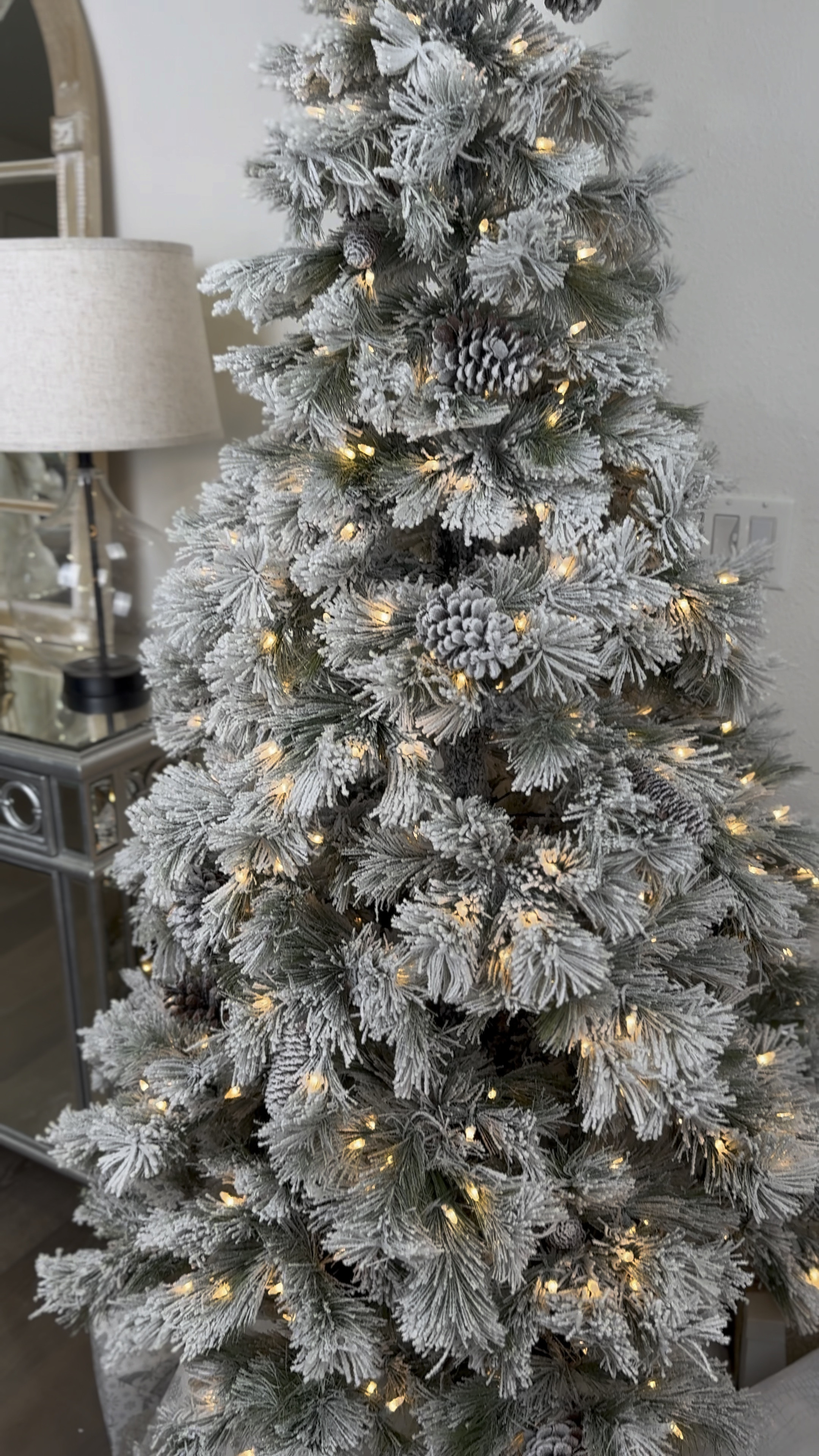 Obsessed with this real looking tree from @atHome  it’s such a beautiful flocked tree that looks like it came straight from outside with the beautiful pinecones throughout. 

I didn’t event put ordaments on it cause it’s so pretty just as is! (This isn’t my main tree) but it’s beautiful in my entry way

Linked the other pieces or similar pieces for you guys too 

#LTKHome #LTKSeasonal #LTKHoliday