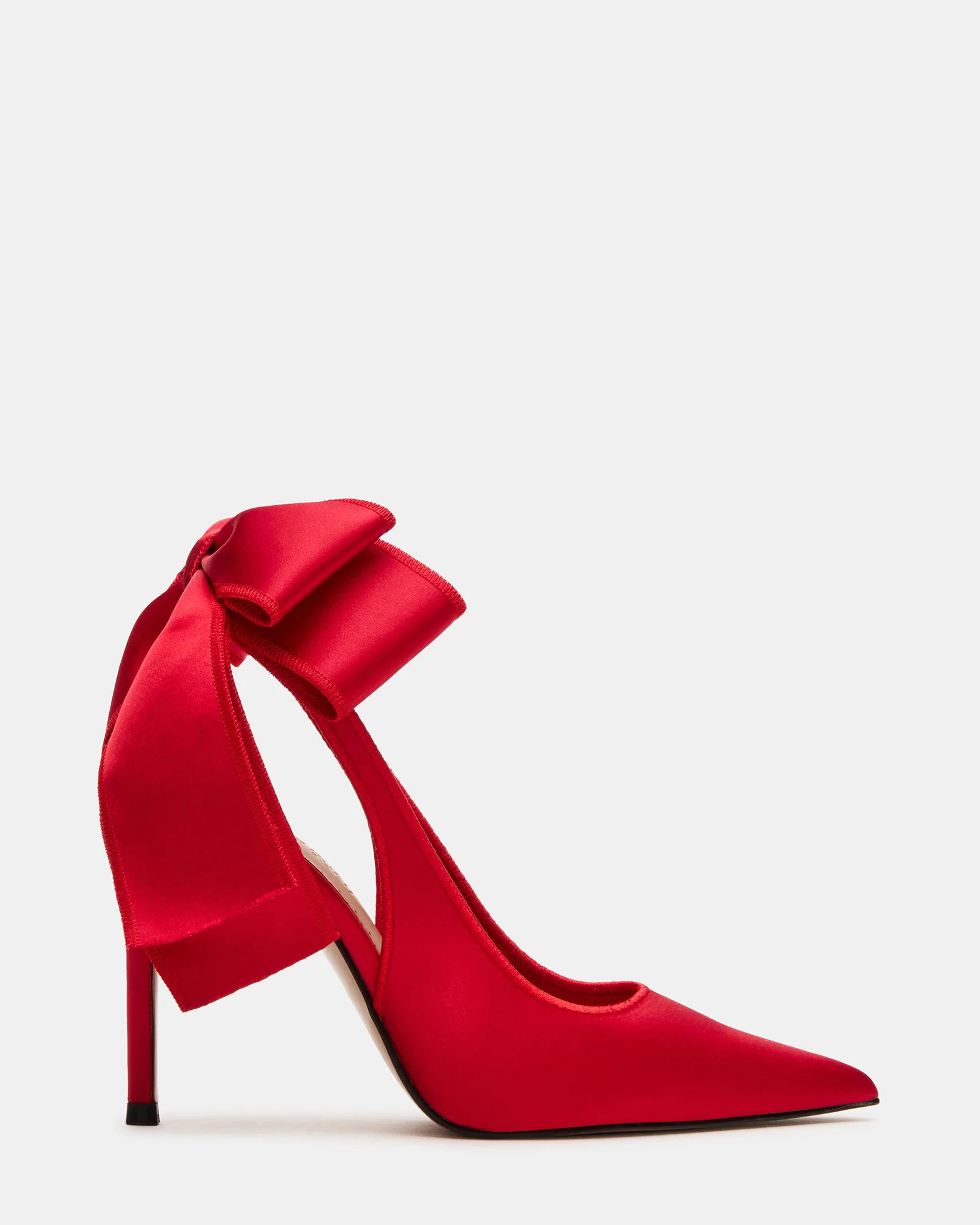 Steve Madden Women's Teacup Pointed Toe Heels - Red Satin - Size 6 | Steve Madden (US)