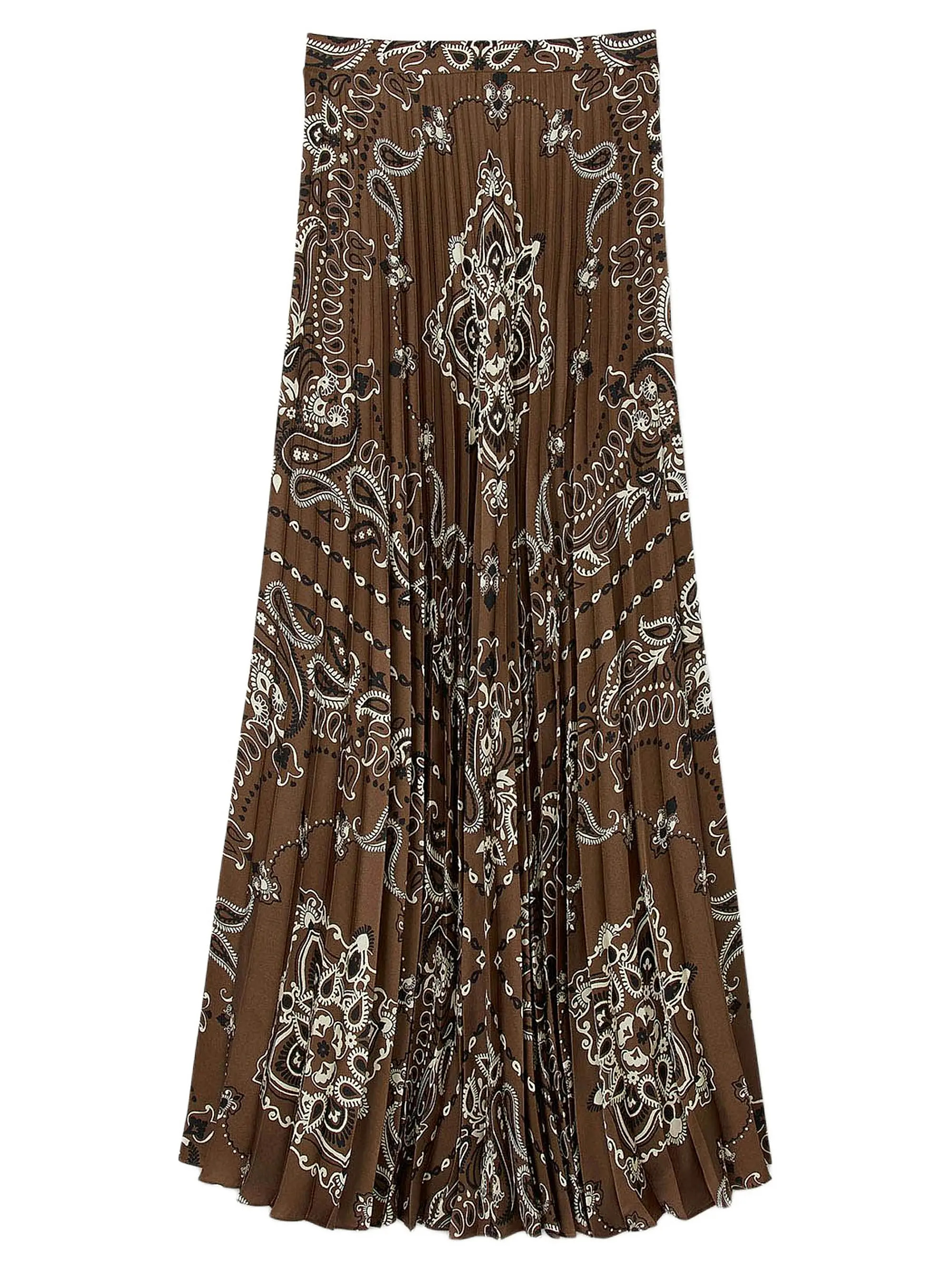 Pleated Maxi Skirt with Bandana Motif | Saks Fifth Avenue