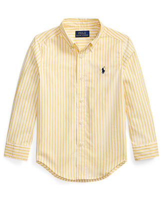 Boys' 2-7 Plaid Cotton Poplin Shirt | Macy's