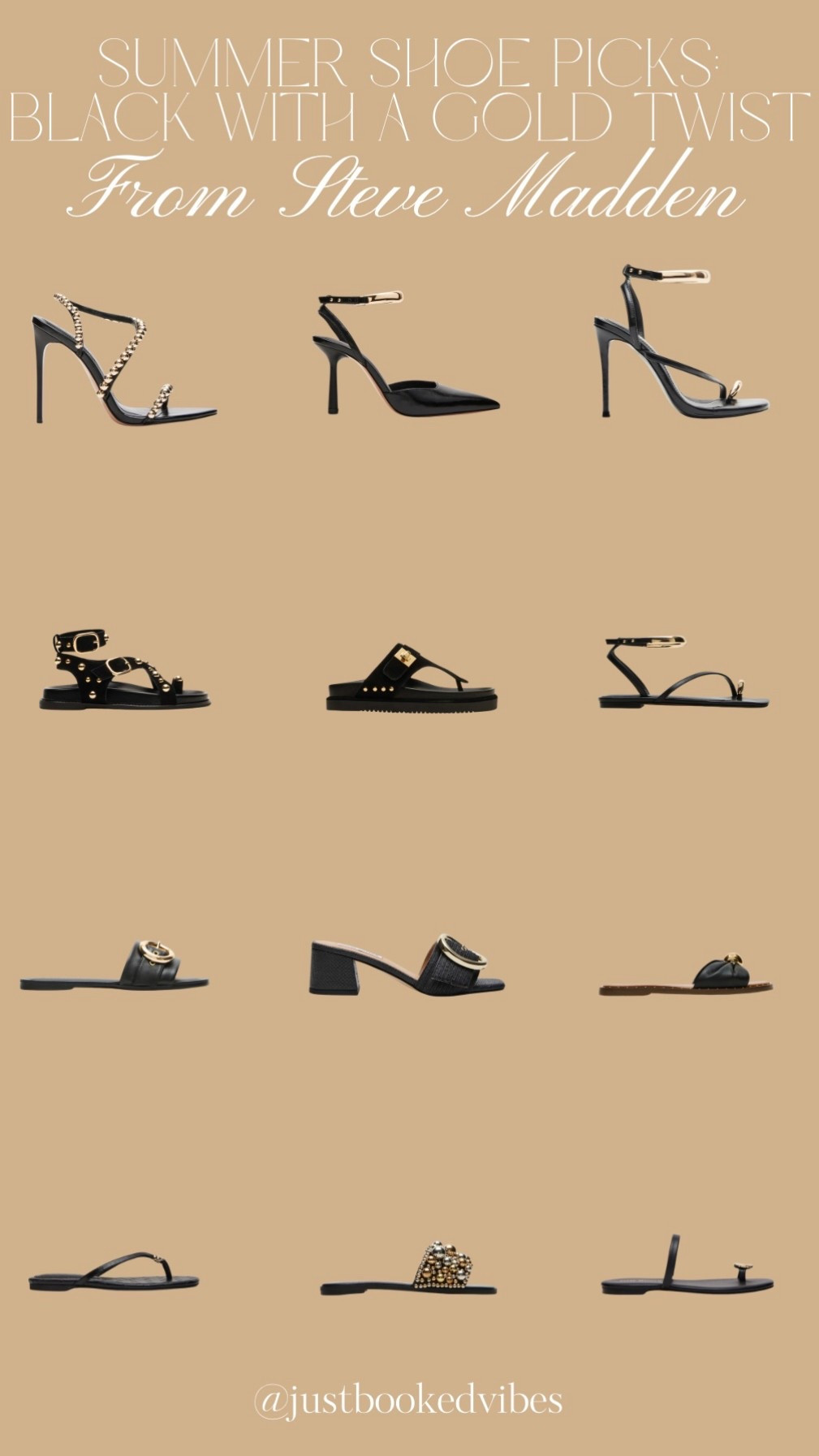 My top trending shoe picks from Steve Madden—classic black with just the right hint of gold for summer outfits that shine.

#LTKShoeCrush #LTKTravel #LTKStyleTip