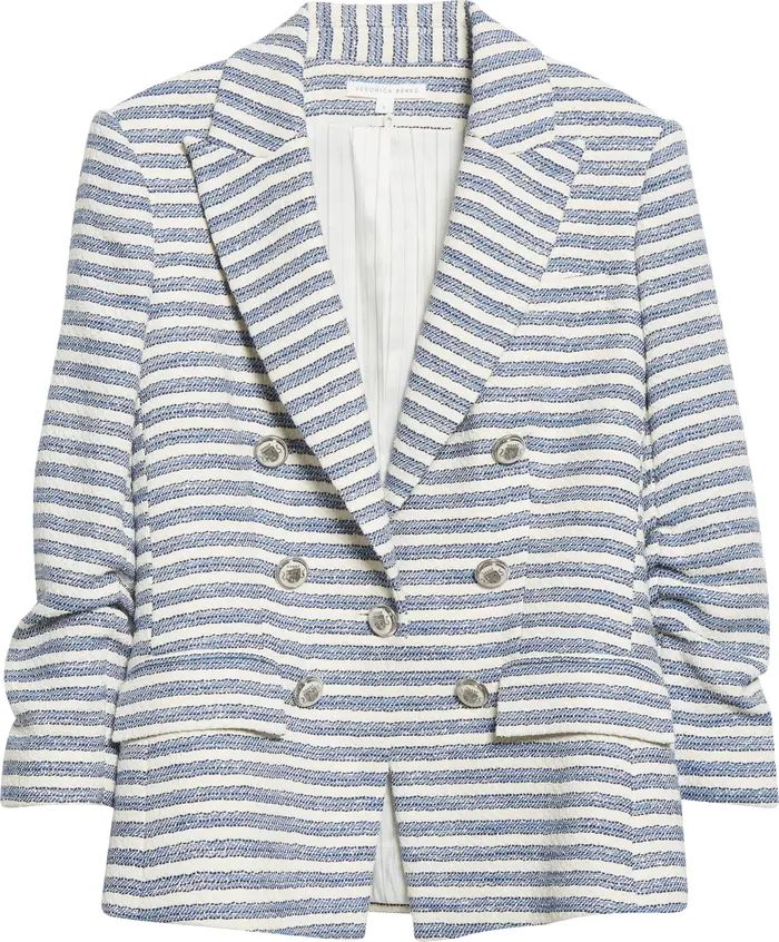 Ryland Stripe Cotton Blend Dickey Jacket | Nordstrom