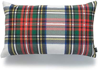Hofdeco Decorative Throw Pillow Cover ONLY, Gray Classic Stewart Scottish Tartan Plaid (Canvas), ... | Amazon (US)