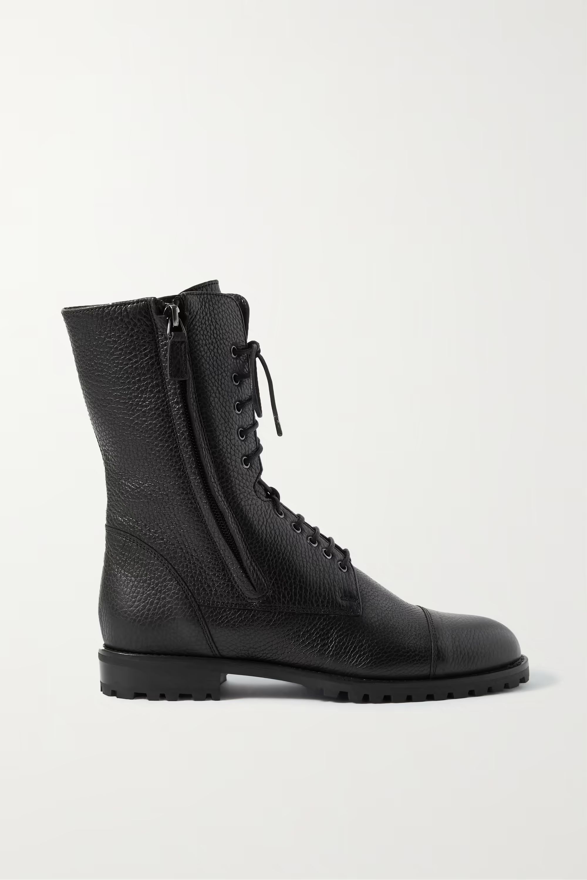 Lugata textured-leather ankle boots | NET-A-PORTER (US)