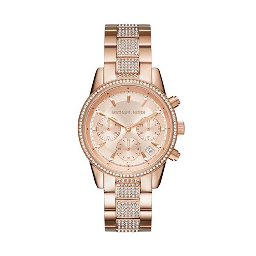 Michael Kors Watch for Women, Bryant Chronograph Gold-Tone Stainless Steel Women's Watch | Amazon (US)