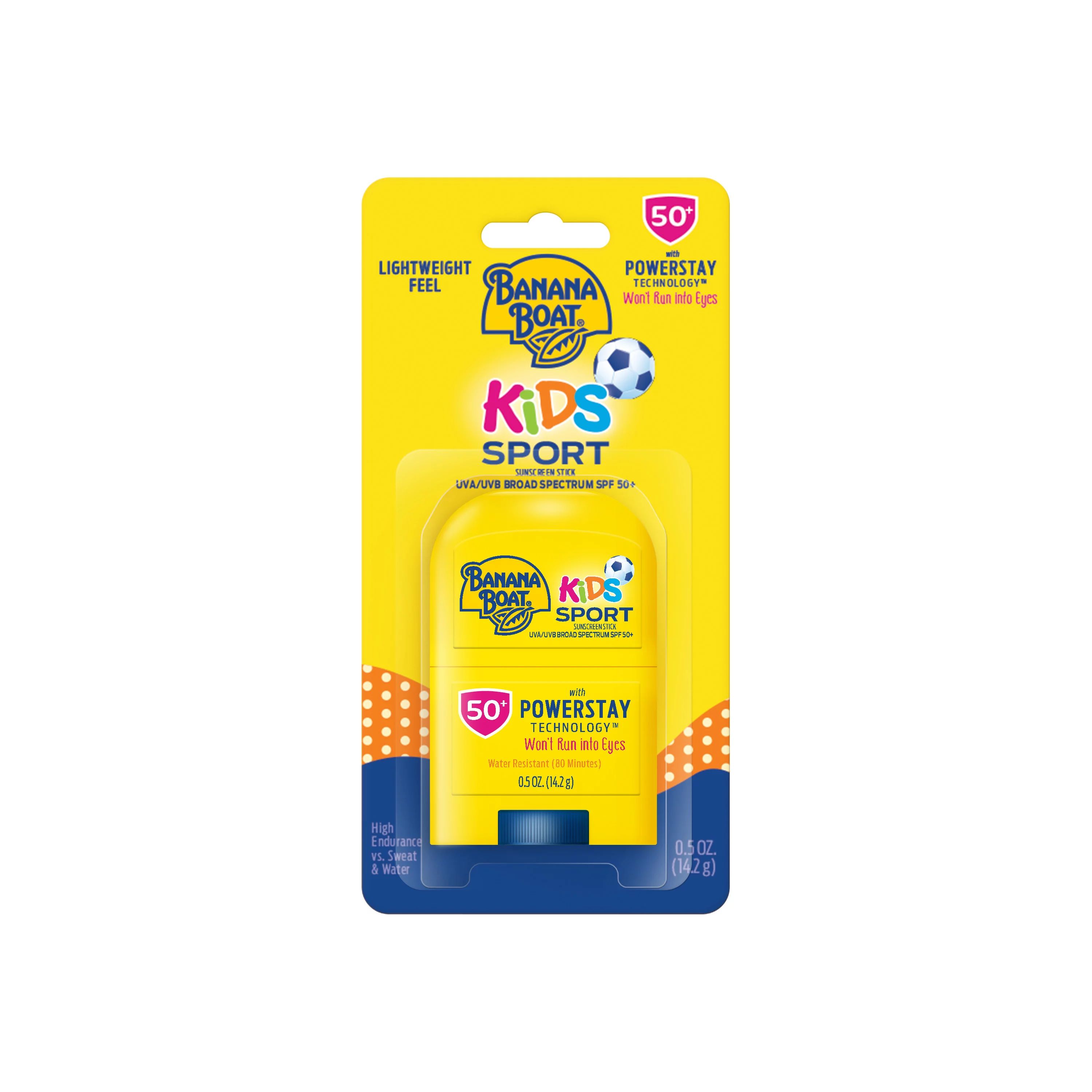 Banana Boat Kids Sport Sunscreen Stick SPF 50+, 0.5 oz | Walmart (US)