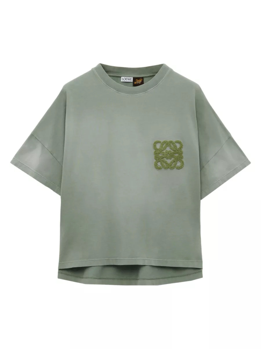 LOEWE x Paula's Ibiza Logo Cotton-Blend T-Shirt | Saks Fifth Avenue