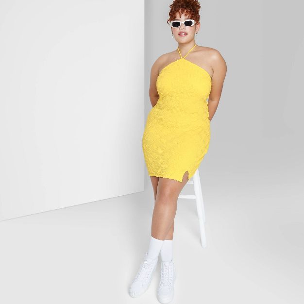 Women's Sleeveless Side Slit Bodycon Dress - Wild Fable™ | Target