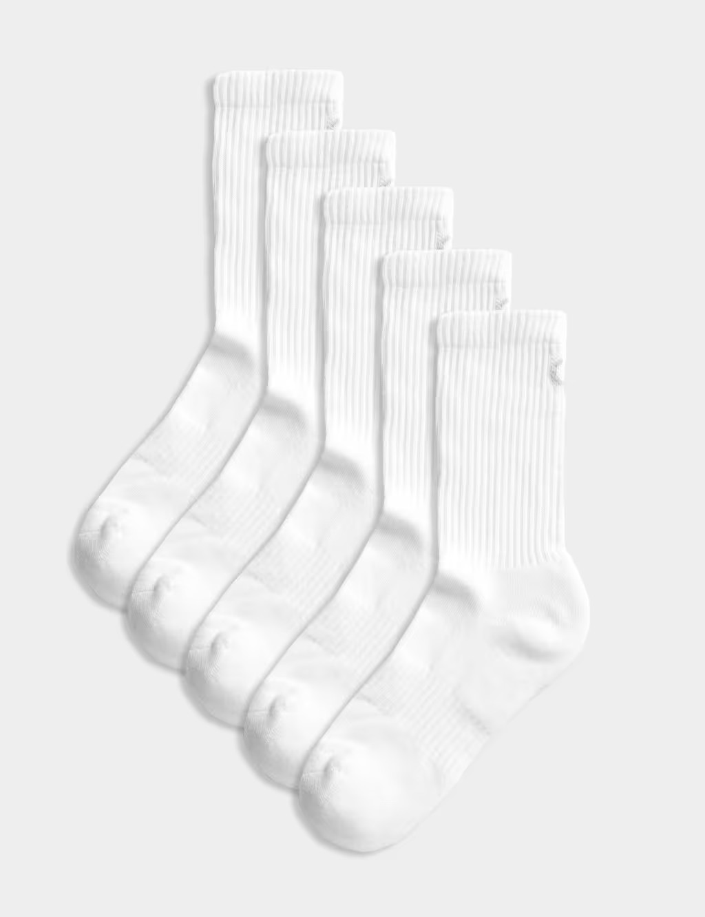 5pk Cotton Rich Cushioned Crew Socks | Marks & Spencer (UK)