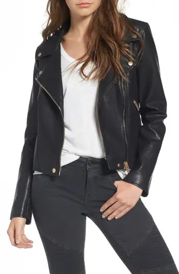 Women's Blanknyc Life Changer Moto Jacket, Size X-Small - Black | Nordstrom