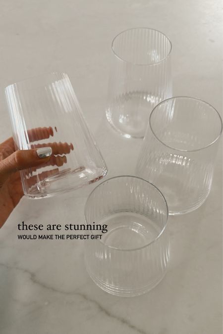 These glasses are stunning! They would make the perfect gift! #StylinbyAylin 

#LTKstyletip #LTKSeasonal #LTKhome