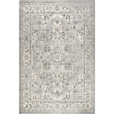 Nuloom Gena Distressed Transitional Medallion Indoor Area Rug | Target