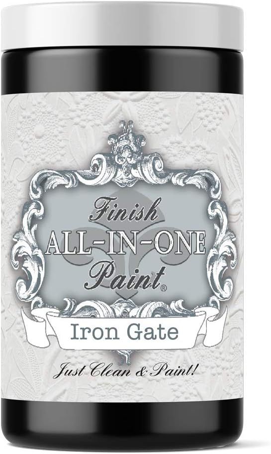 Iron Gate (Black), Finish All-in-One Paint 32oz Quart | Amazon (US)