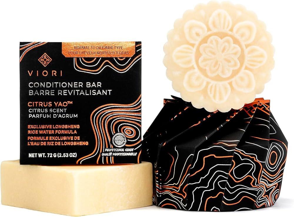 VIORI Citrus Yao Shampoo and Conditioner Bar Set - Made with Rice Water for Hair Growth - Handcra... | Amazon (US)