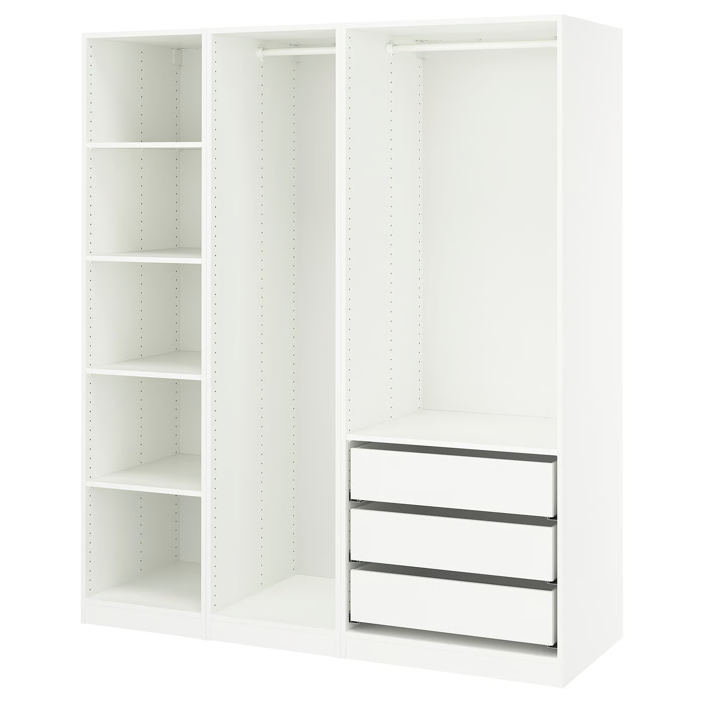 PAX Wardrobe combination, white, 68 7/8x22 7/8x79 1/4 " | IKEA US
