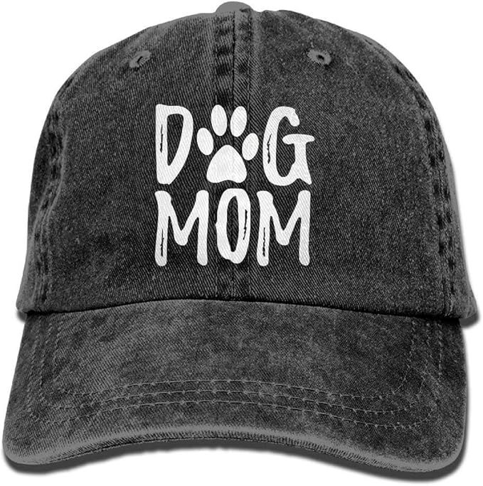 OASCUVER Denim Fabric Adjustable Dog Mom Hat Fashion Distressed Baseball Cap for Women | Amazon (US)