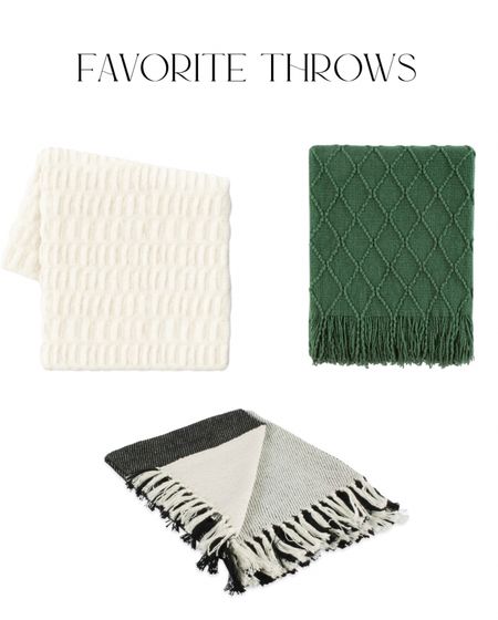 Our favorite throws to style with recently 🤍💚🖤✨ 

#LTKhome #LTKstyle

#LTKhome #LTKstyletip