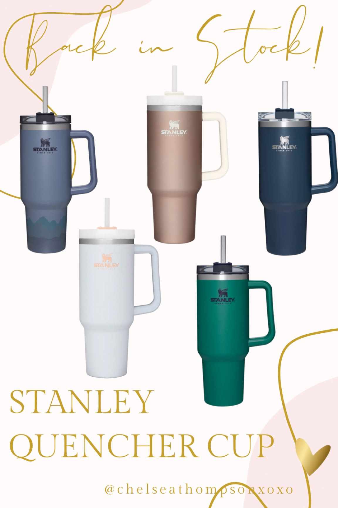 Stanley quencher cup is back in stock!

#LTKunder50 #LTKHoliday #LTKU